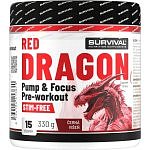 Red Dragon Pump & Focus Pre-workout - 330 g, černá višeň