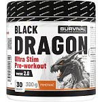 Black Dragon Ultra Stim Pre-workout - 300 g, pomeranč